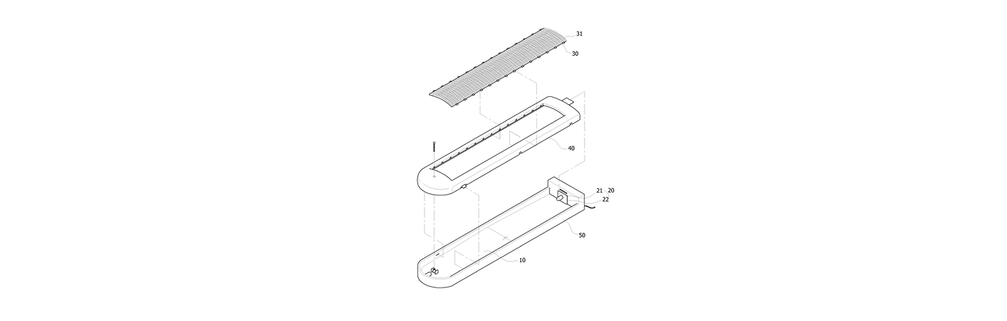 광제어 LED 조명 스탠드 구성 다이어그램